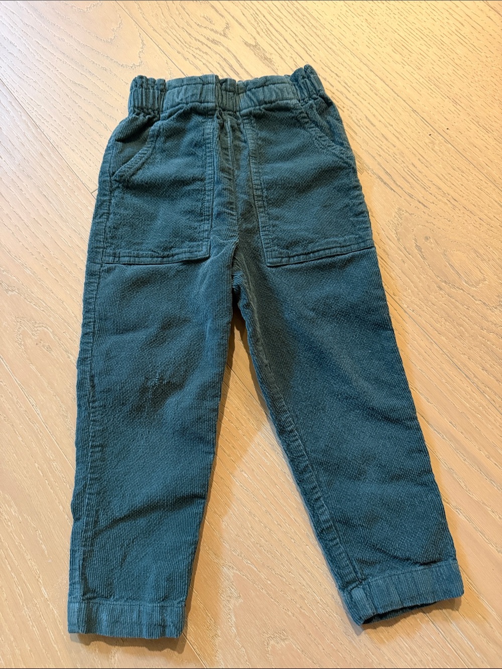 Hanna Anderson Kids Dark Teal Corduroy Pants 4T